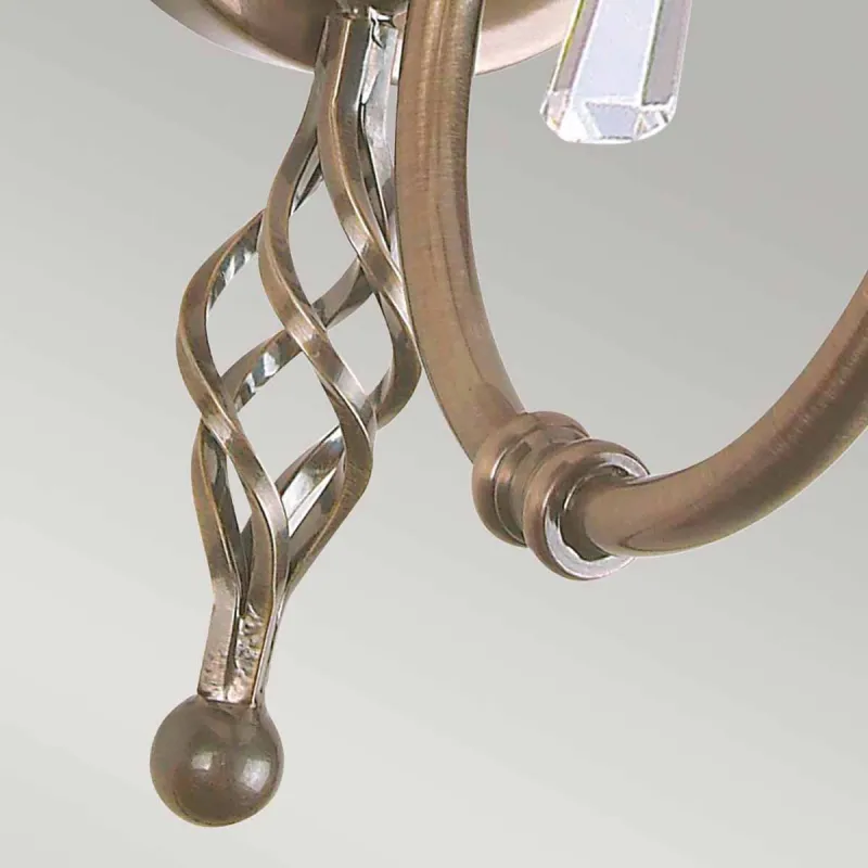Aplica Aegean de la Elstead E14, Alama, Ag1-Aged-Brass, UK