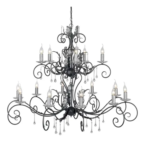 Candelabru Amarilli de la Elstead E14, Negru, Aml15-Blk-Silver, UK
