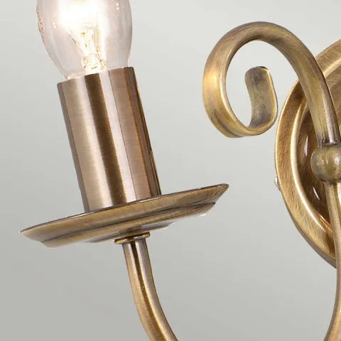 Aplica Artisan de la Elstead E14, Alama, Art2-Agd-Brass, UK