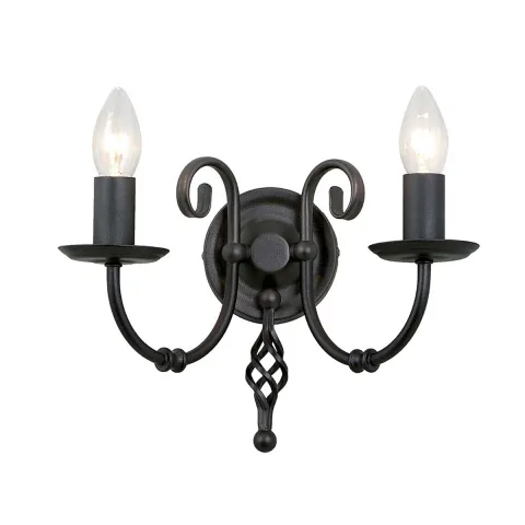 Aplica Artisan de la Elstead E14, Negru, Art2-Black, UK