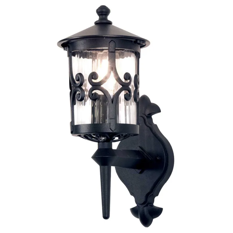 Aplica Exterior Hereford de la Elstead E27, Negru, Bl10-Black, UK