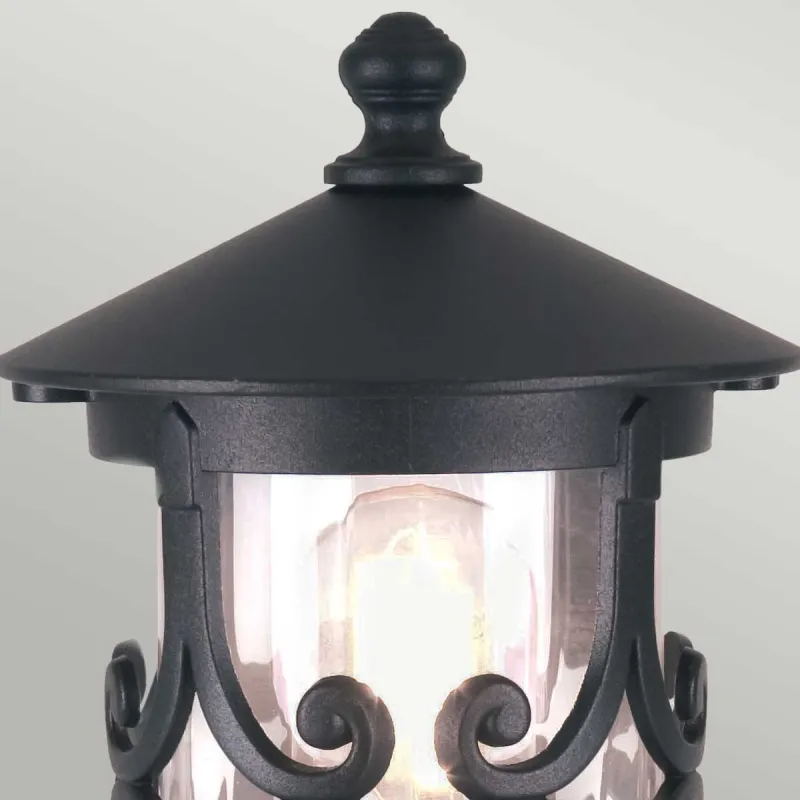Stalp Hereford de la Elstead E27, Negru, Bl12-Black, UK