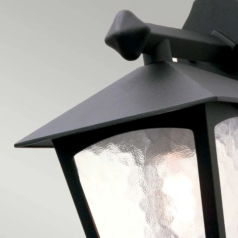 Aplica Exterior York de la Elstead E27, Negru, Bl2-Black, UK