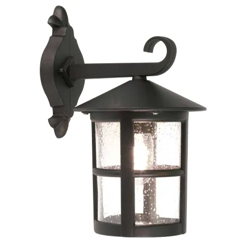 Aplica Exterior Hereford de la Elstead E27, Negru, Bl21-G-Black, UK