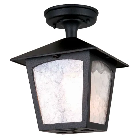 Plafoniera Exterior York de la Elstead E27, Negru, Bl6A-Black, UK