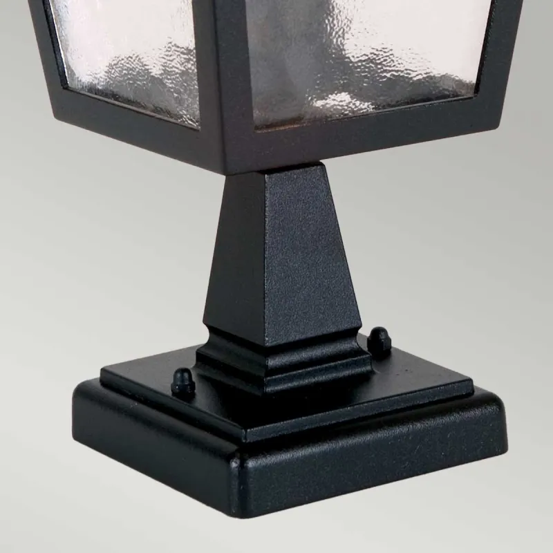 Stalp York de la Elstead E27, Negru, Bl7-Black, UK