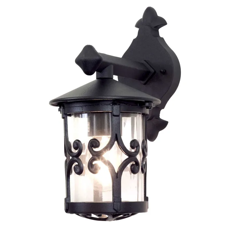 Aplica Exterior Hereford de la Elstead E27, Negru, Bl8-Black, UK