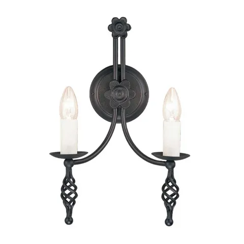 Aplica Belfry de la Elstead E14, Negru, By2-Black, UK