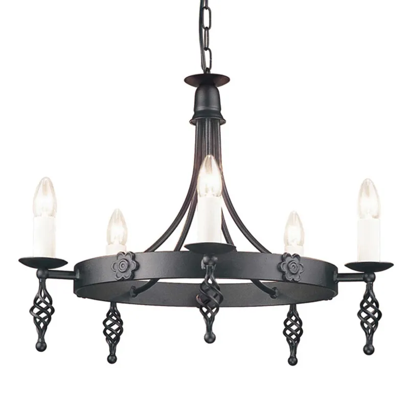 Candelabru Belfry de la Elstead E14, Negru, By5-Black, UK