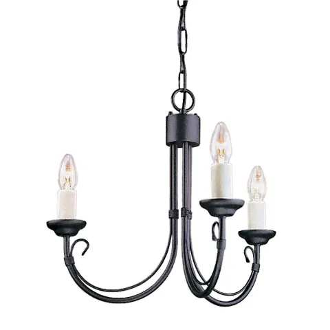 Candelabru Chartwell de la Elstead E14, Negru, Ch3-Black, UK