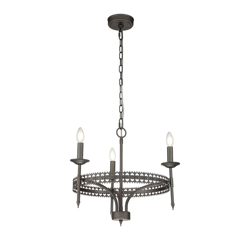 Candelabru Crown de la Elstead E14, Ruginiu, Crown3, UK