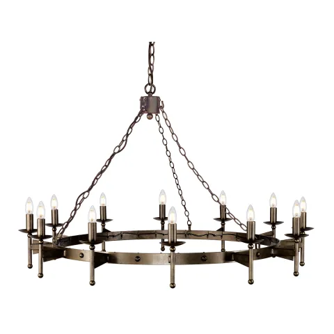 Candelabru Cromwell de la Elstead E14, Bronz, Cw12-Old-Brz, UK