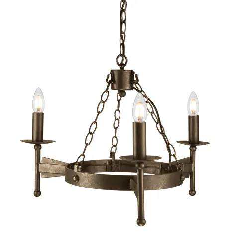 Candelabru Cromwell de la Elstead E14, Bronz, Cw3-Old-Brz, UK