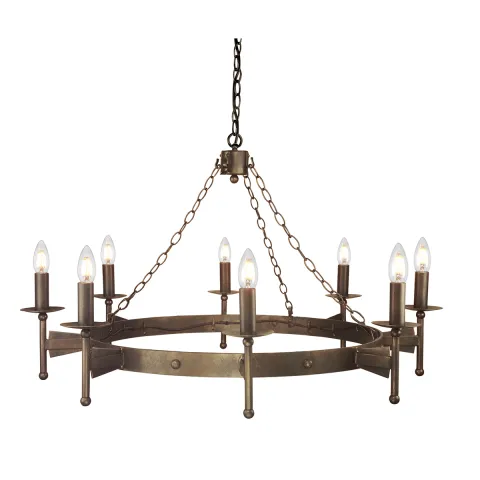 Candelabru Cromwell de la Elstead E14, Bronz, Cw8-Old-Brz, UK