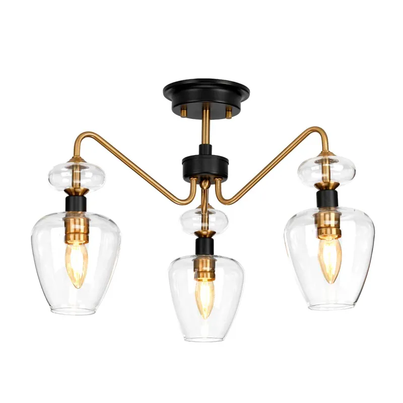 Candelabru Armand de la Elstead E14, Negru, Dl-Armand-Sf3-Ab, UK