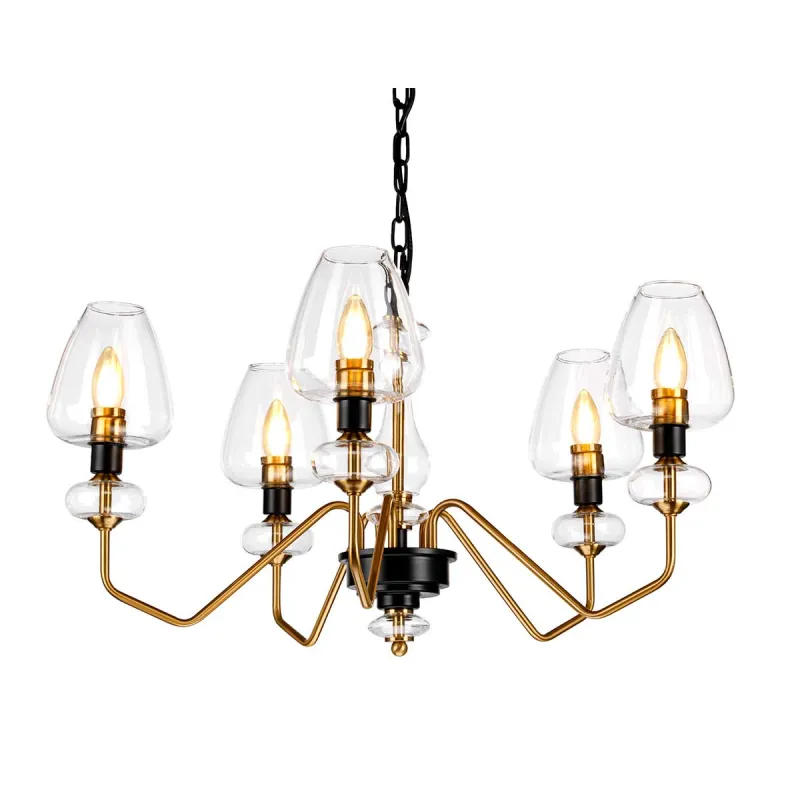 Candelabru Armand de la Elstead E14, Negru, Dl-Armand5-Ab, UK