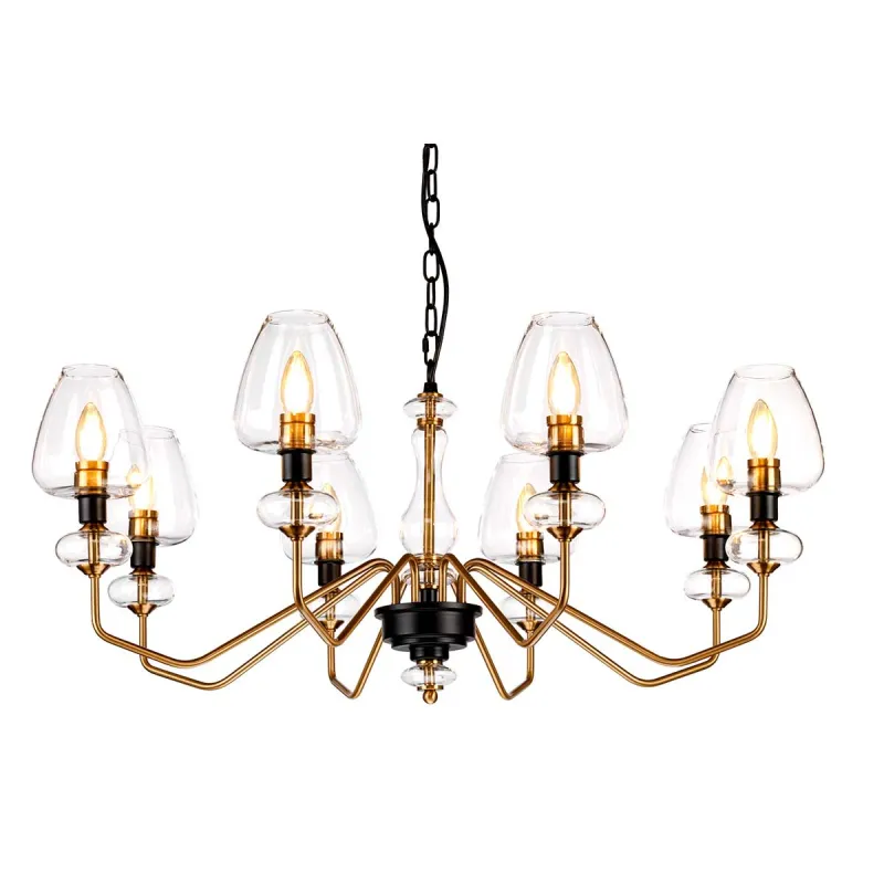 Candelabru Armand de la Elstead E14, Negru, Dl-Armand8-Ab, UK