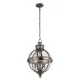 Candelabru Adams Feiss de la Elstead E14, Nichel, Fe-Adams-3P-Anl, UK