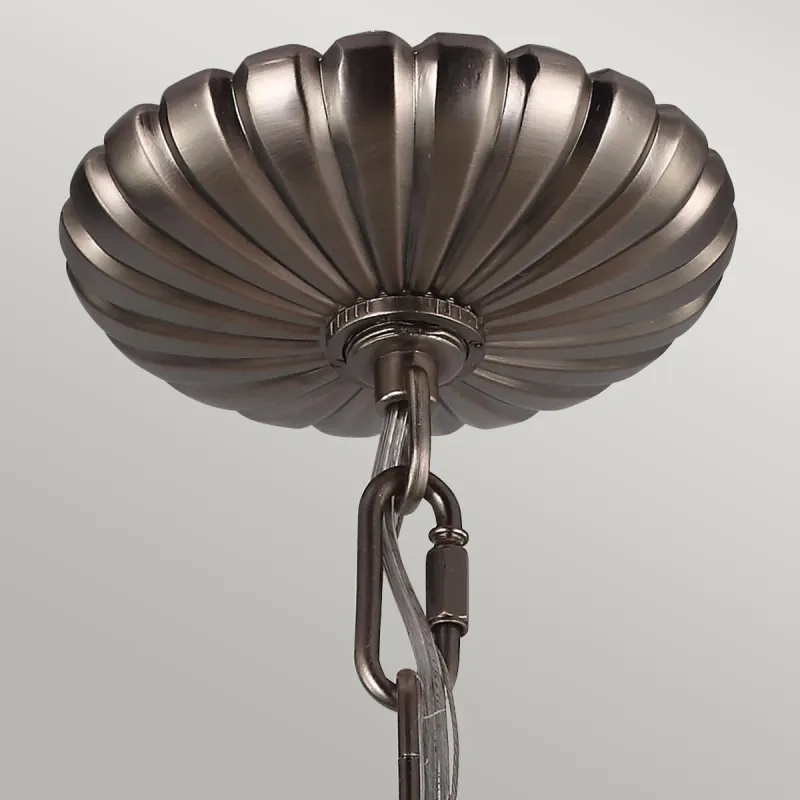 Candelabru Adams Feiss de la Elstead E14, Nichel, Fe-Adams-3P-Anl, UK