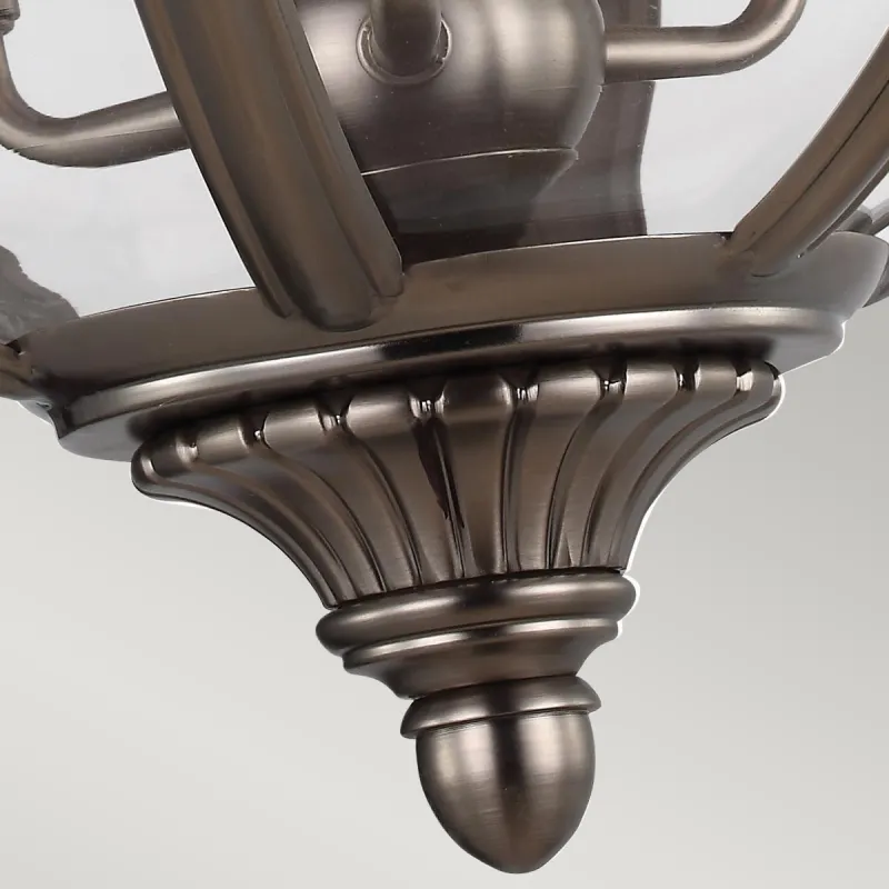 Candelabru Adams Feiss de la Elstead E14, Nichel, Fe-Adams-3P-Anl, UK