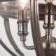 Candelabru Adams Feiss de la Elstead E14, Nichel, Fe-Adams-3P-Anl, UK
