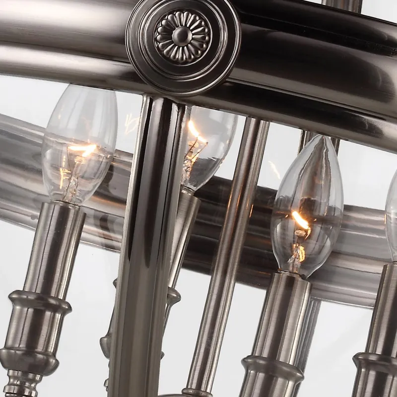 Candelabru Adams Feiss de la Elstead E14, Nickel, Fe-Adams-4P-Anl, UK