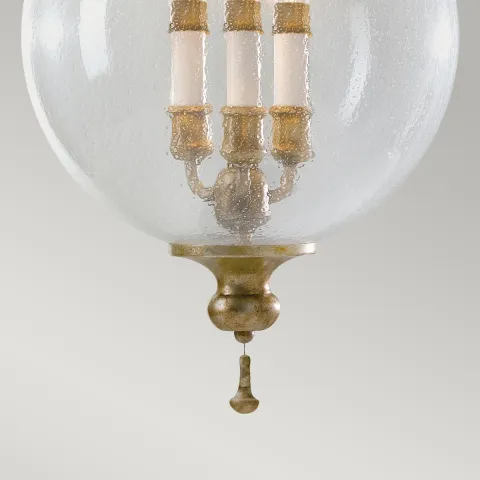 Pendul Argento Feiss de la Elstead E14, Alama, Fe-Argento-P, UK