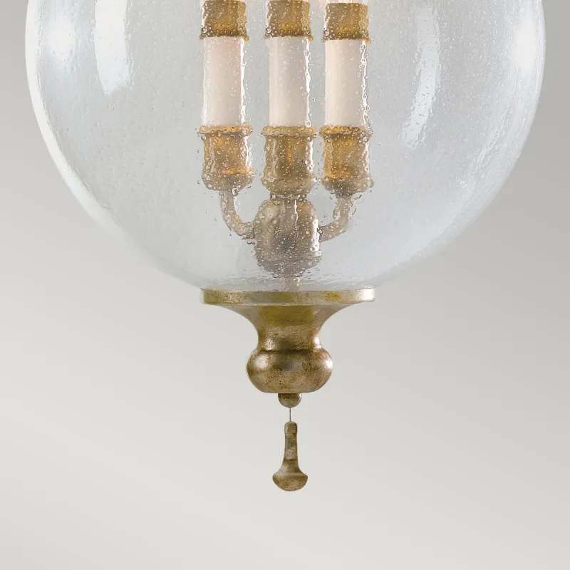 Pendul Argento Feiss de la Elstead E14, Alama, Fe-Argento-P, UK