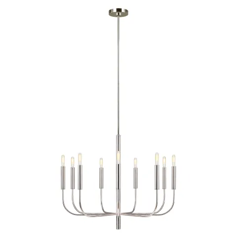 Candelabru Brianna Feiss de la Elstead E14, Nichel, Fe-Brianna9-Pn, UK