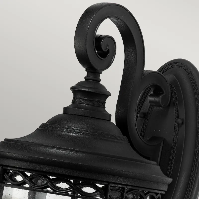 Aplica Exterior English Bridle Feiss de la Elstead E14, Negru, Fe-Eb2-L-Blk, UK