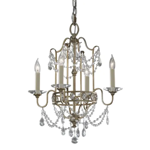 Candelabru Gianna Feiss de la Elstead E14, Argintiu, Fe-Gianna4, UK