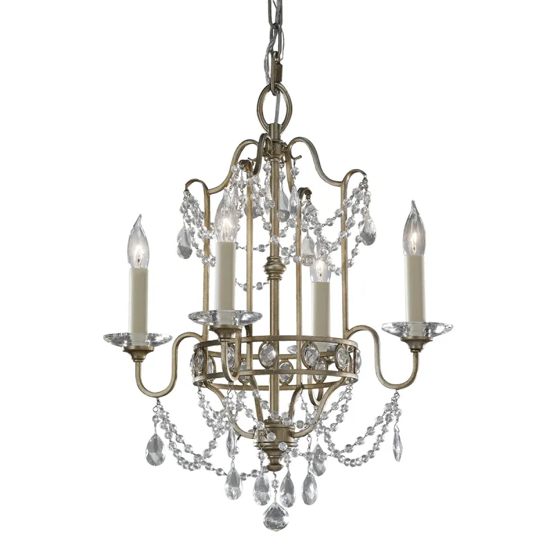 Candelabru Gianna Feiss de la Elstead E14, Argintiu, Fe-Gianna4, UK