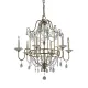 Candelabru Gianna Feiss de la Elstead E14, Argintiu, Fe-Gianna6, UK