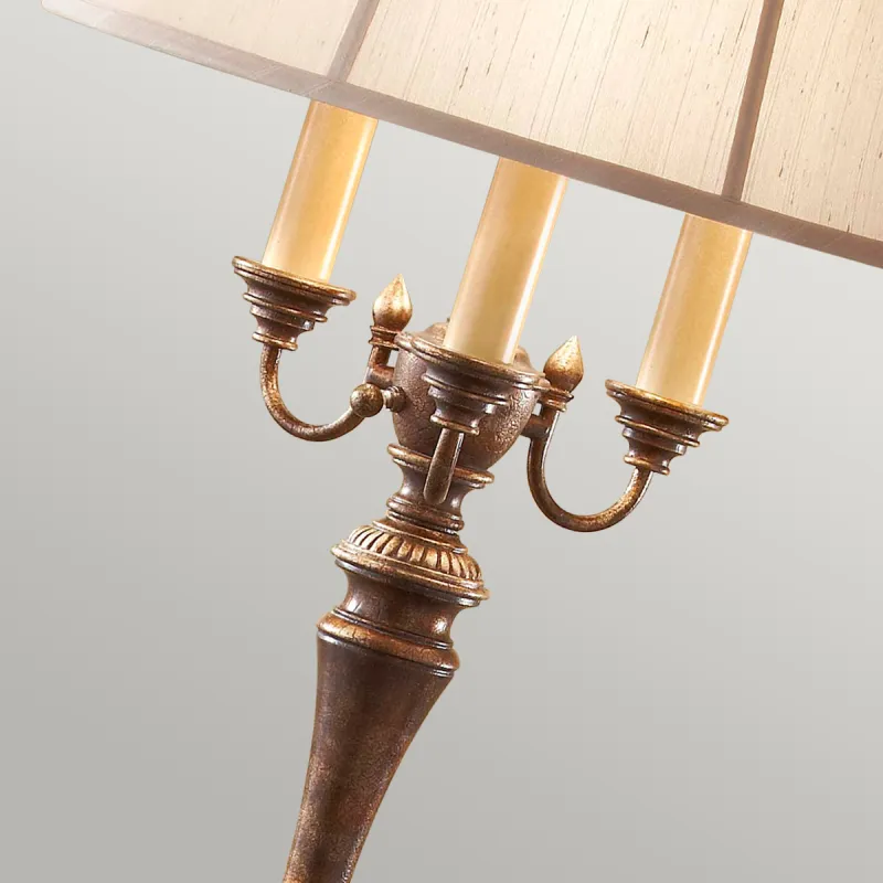 Lampadar Gibson Feiss de la Elstead E27, Stejar, Fe-Gibson-Fl, UK