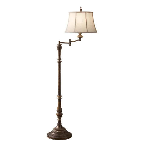Lampadar Gibson Feiss de la Elstead E27, Stejar, Fe-Gibson-Swfl, UK