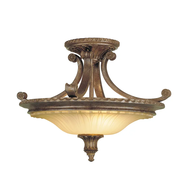 Plafoniera Stirling Castle Feiss de la Elstead E27, Bronz, Fe-Stirling-Castlesf, UK