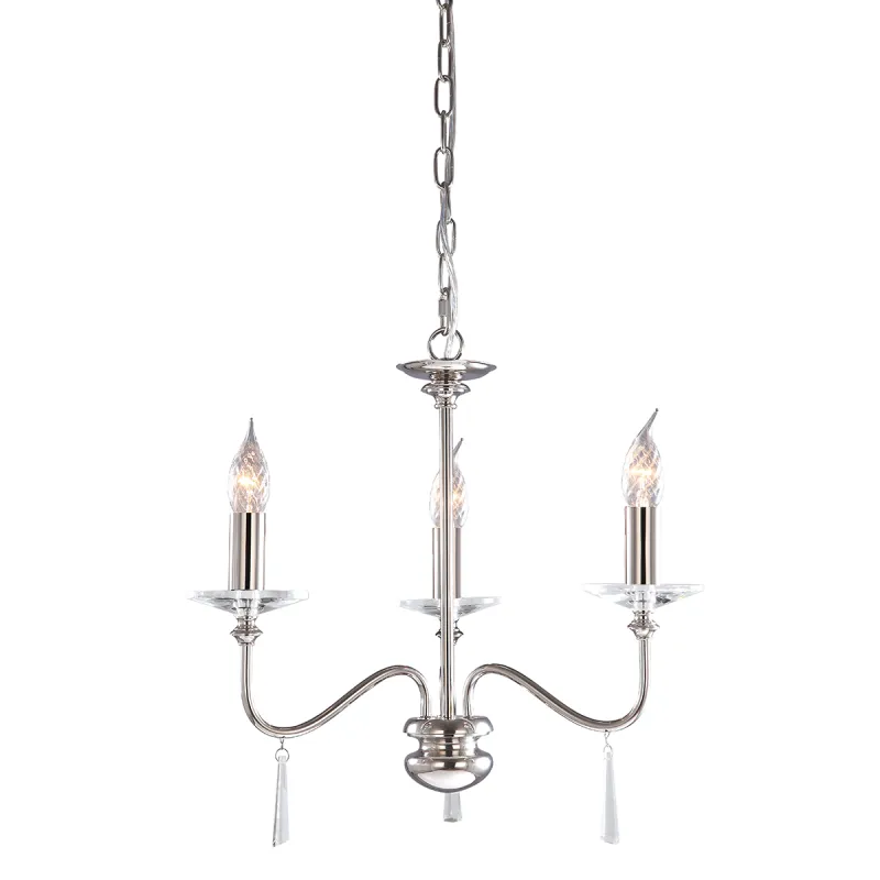 Candelabru Finsbury Park de la Elstead E14, Nichel, Fp3-Pol-Nickel, UK