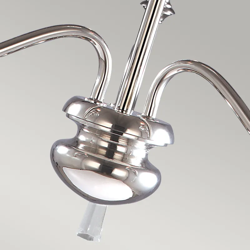 Candelabru Finsbury Park de la Elstead E14, Nichel, Fp3-Pol-Nickel, UK