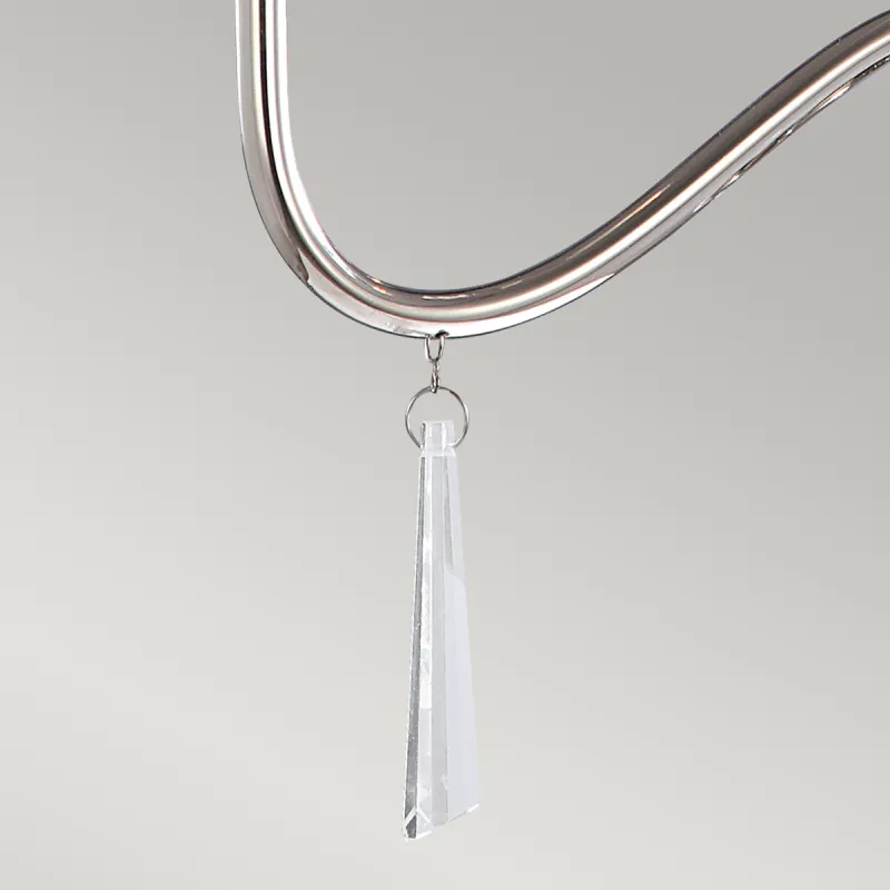 Candelabru Finsbury Park de la Elstead E14, Nichel, Fp3-Pol-Nickel, UK
