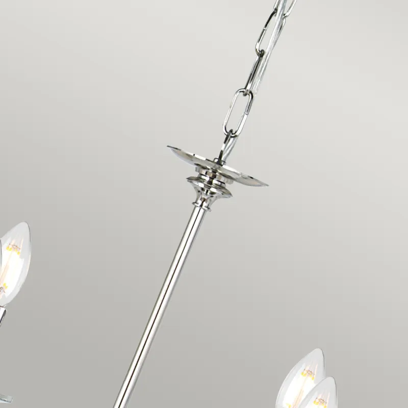 Candelabru Finsbury Park de la Elstead E14, Nichel, Fp6-Pol-Nickel, UK