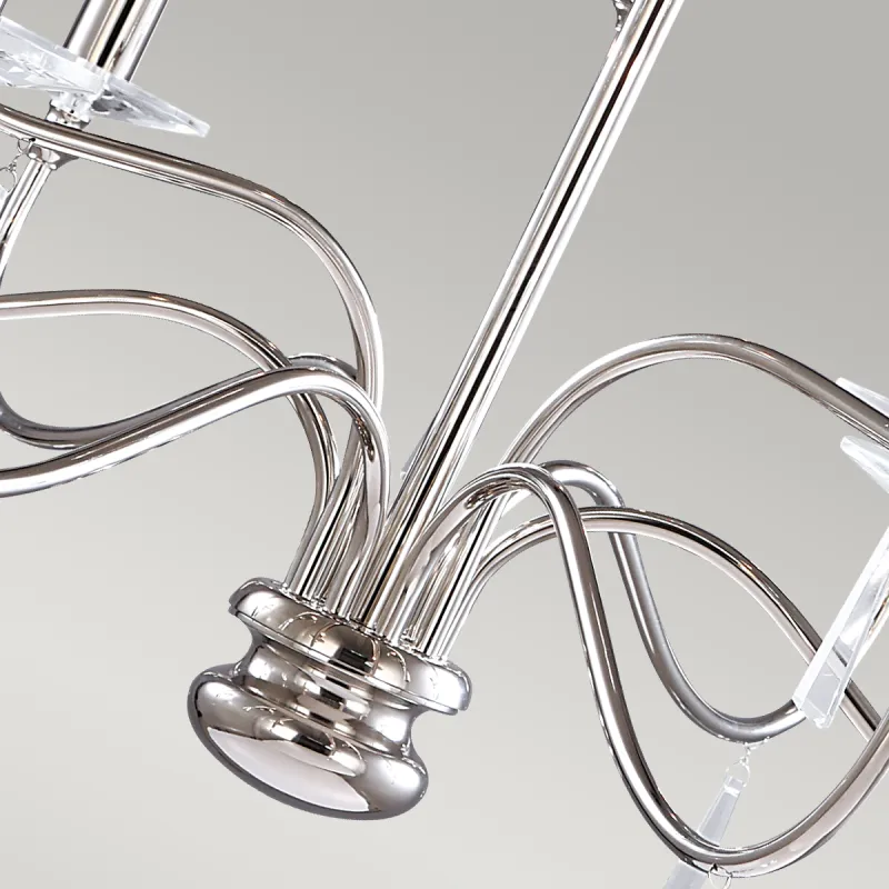 Candelabru Finsbury Park de la Elstead E14, Nichel, Fp9-Pol-Nickel, UK