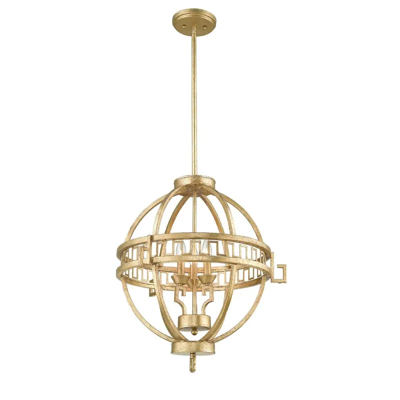 Pendul Lemuria Gilded Nola de la Elstead E14, Auriu, Gn-Lemuria-3P-A, UK