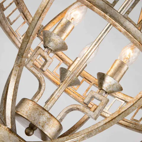 Pendul Lemuria Gilded Nola de la Elstead E14, Auriu, Gn-Lemuria-3P-A, UK