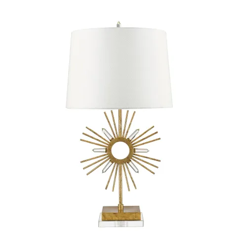 Veioza Sun King Gilded Nola de la Elstead E27, Auriu, Gn-Sun-King-Tl, UK