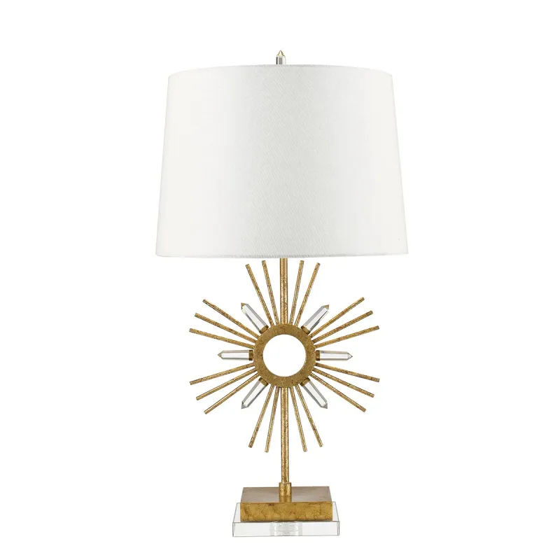 Veioza Sun King Gilded Nola de la Elstead E27, Auriu, Gn-Sun-King-Tl, UK
