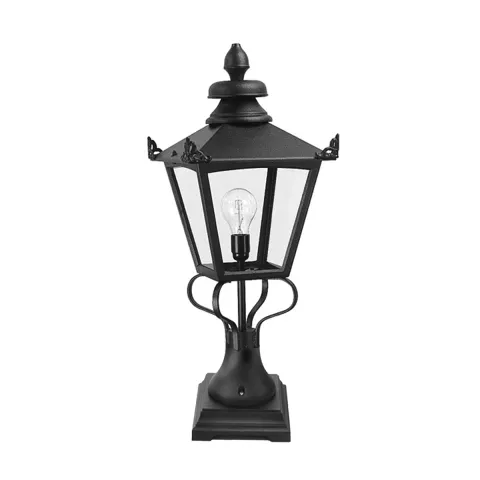 Stalp Grampian de la Elstead E27, Negru, Gn1-Black, UK