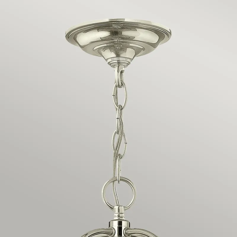 Pendul Gentry Hinkley de la Elstead E14, Nichel, Hk-Gentry-P-L-Pn, UK