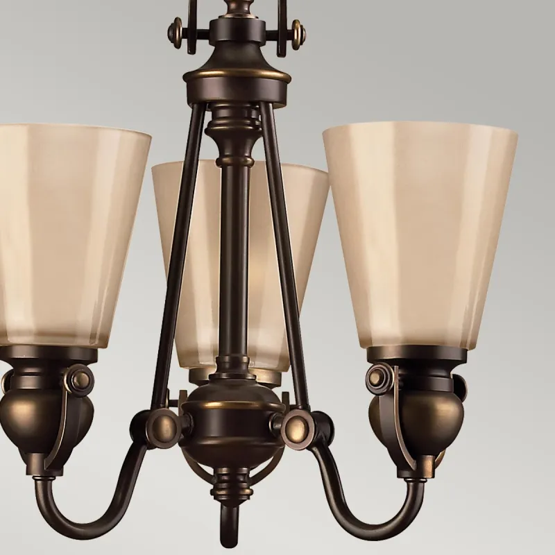 Candelabru Mayflower Hinkley de la Elstead E27, Bronz, Hk-Mayflower3, UK