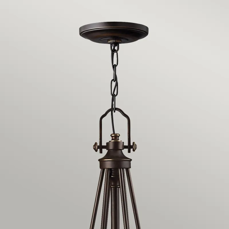 Candelabru Mayflower Hinkley de la Elstead E27, Bronz, Hk-Mayflower6, UK