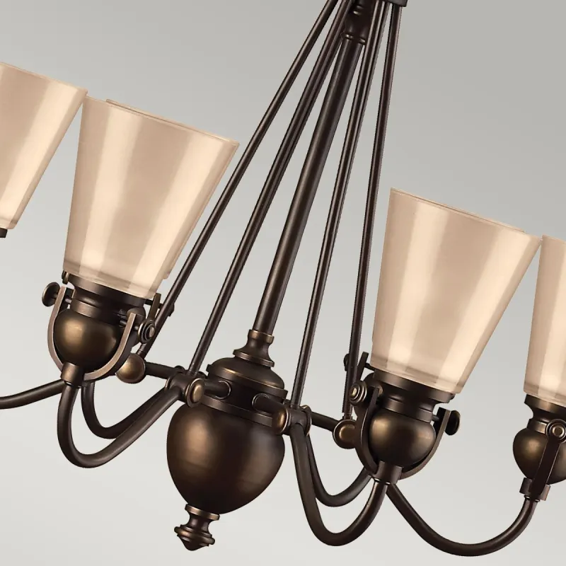 Candelabru Mayflower Hinkley de la Elstead E27, Bronz, Hk-Mayflower6, UK